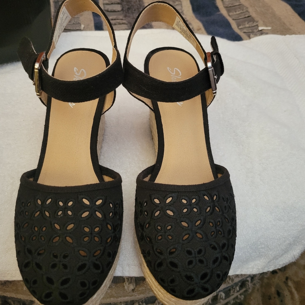 Black Espadrille Sandals